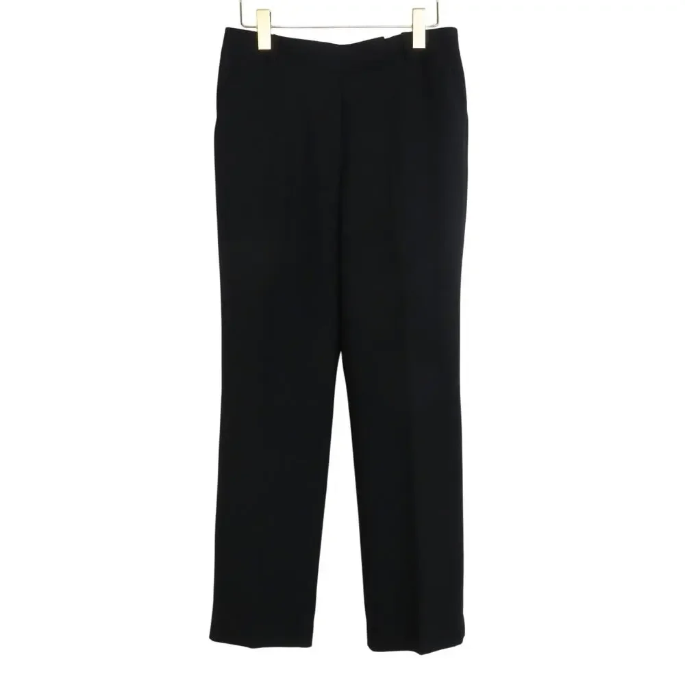 Talbots Black Heritage Straight Leg Dress Pants Mid Rise Trousers 6P 6 Petite - Picture 2 of 6